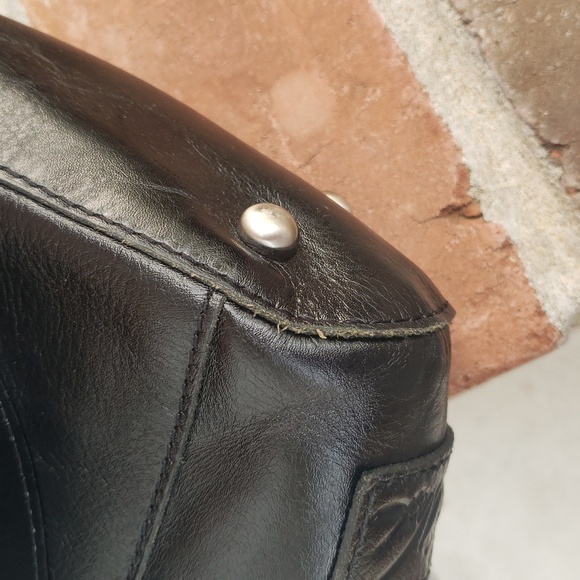 Patricia Nash Womens Arden Black All Leather Shoulder Tote Bag Feminine Designer - Picture 16 of 17